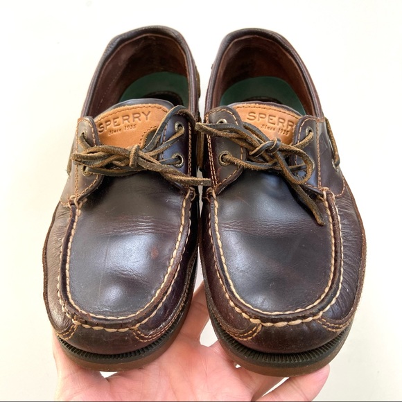 Sperry Amaretto Brown Mako Canoe Moc 
